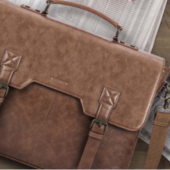 VINTAGE Messenger Bag for Men Coffee Brown, Brown or Black - Picture 12 of 16